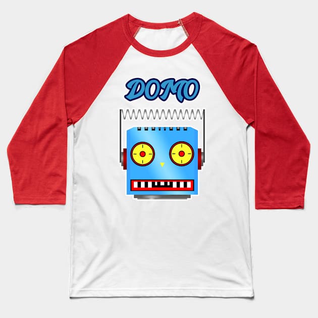 Domo (Blue) Baseball T-Shirt by Vandalay Industries